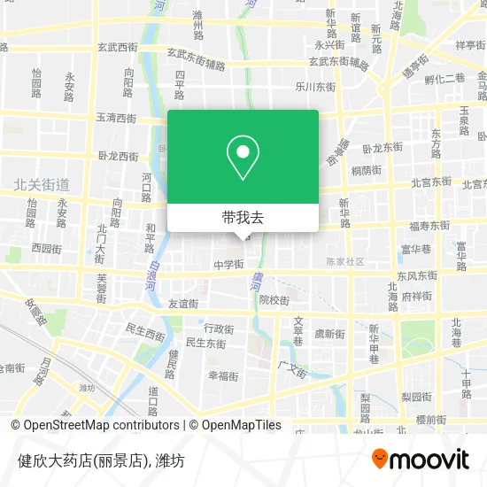 健欣大药店(丽景店)地图