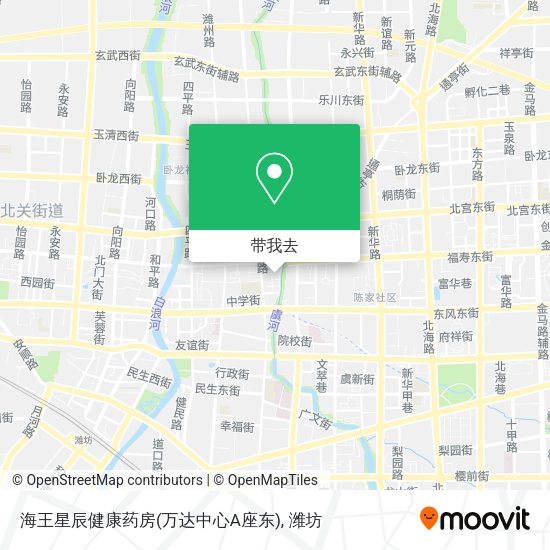 海王星辰健康药房(万达中心A座东)地图