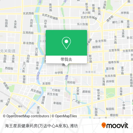 海王星辰健康药房(万达中心A座东)地图