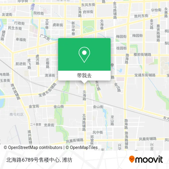 北海路6789号售楼中心地图