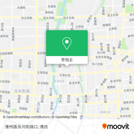 潍州路乐川街路口地图