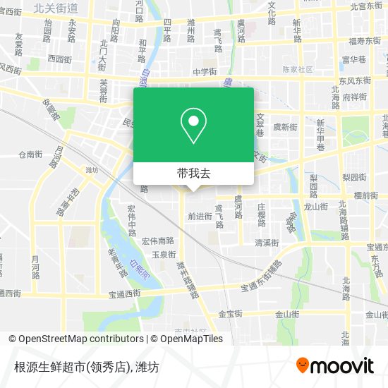 根源生鲜超市(领秀店)地图