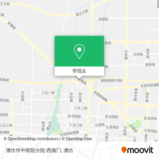 潍坊市中医院分院-西南门地图