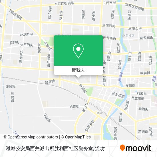 潍城公安局西关派出所胜利西社区警务室地图