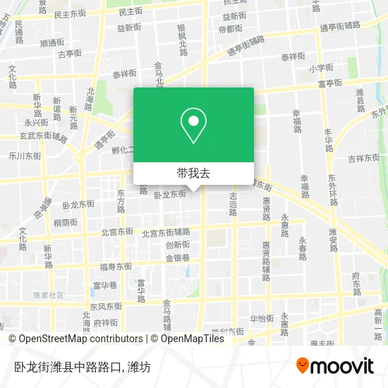 卧龙街潍县中路路口地图