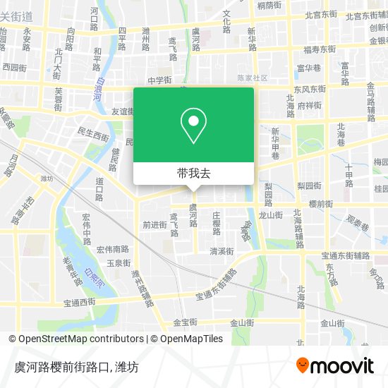 虞河路樱前街路口地图
