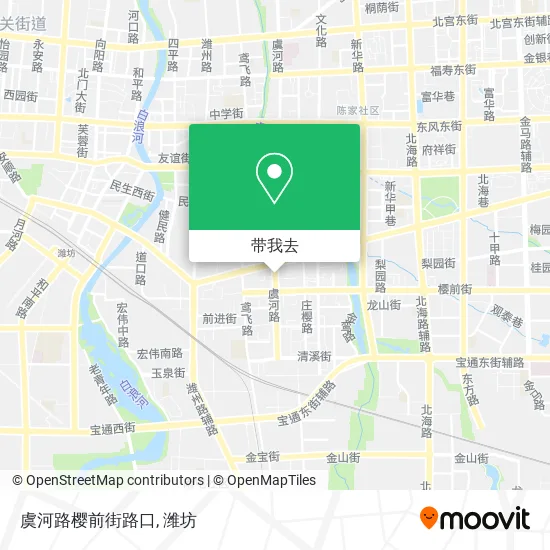 虞河路樱前街路口地图