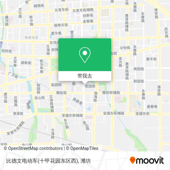 比德文电动车(十甲花园东区西)地图