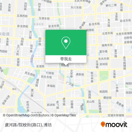 虞河路/院校街(路口)地图