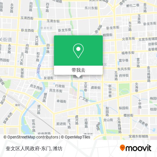 奎文区人民政府-东门地图