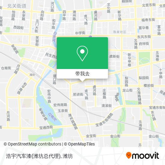 浩宇汽车漆(潍坊总代理)地图