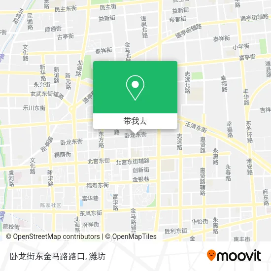 卧龙街东金马路路口地图