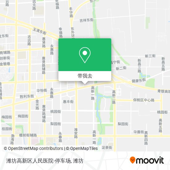 潍坊高新区人民医院-停车场地图