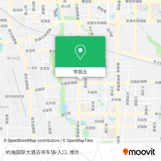 钧瀚国际大酒店停车场-入口地图