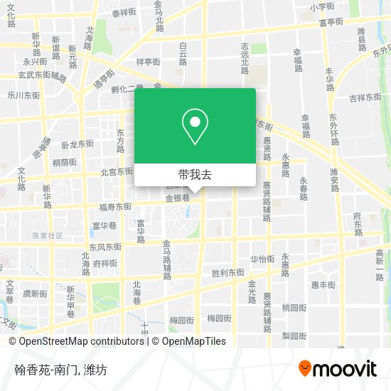 翰香苑-南门地图