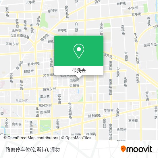 路侧停车位(创新街)地图