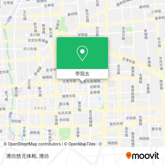 潍坊慈元体检地图