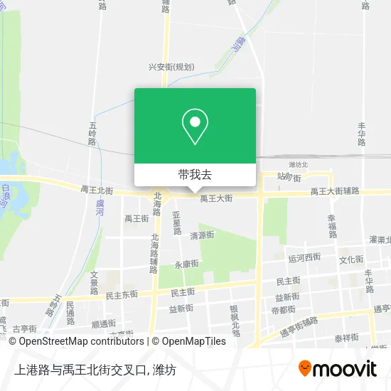 上港路与禹王北街交叉口地图
