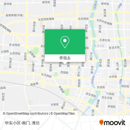 华实小区-南门地图