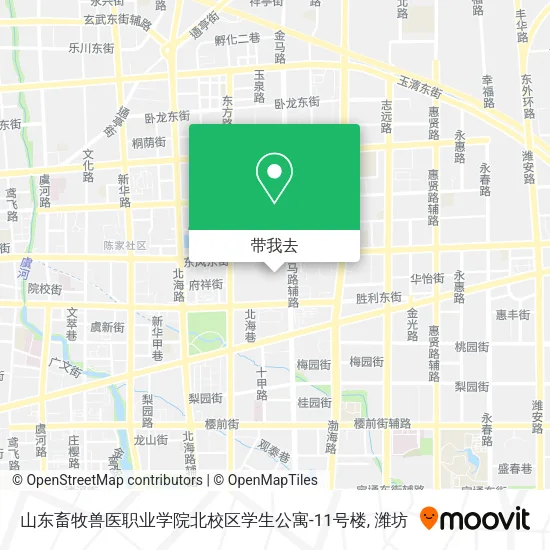 山东畜牧兽医职业学院北校区学生公寓-11号楼地图