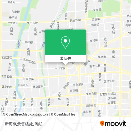 新海枫景售楼处地图