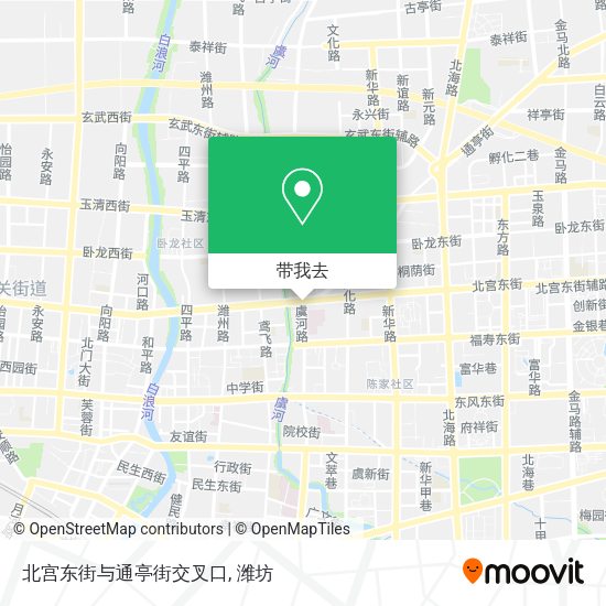 北宫东街与通亭街交叉口地图