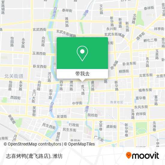 志喜烤鸭(鸢飞路店)地图