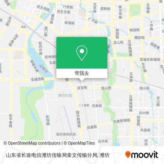 山东省长途电信潍坊传输局奎文传输分局地图