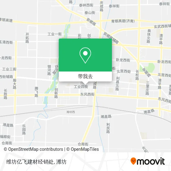 维坊亿飞建材经销处地图
