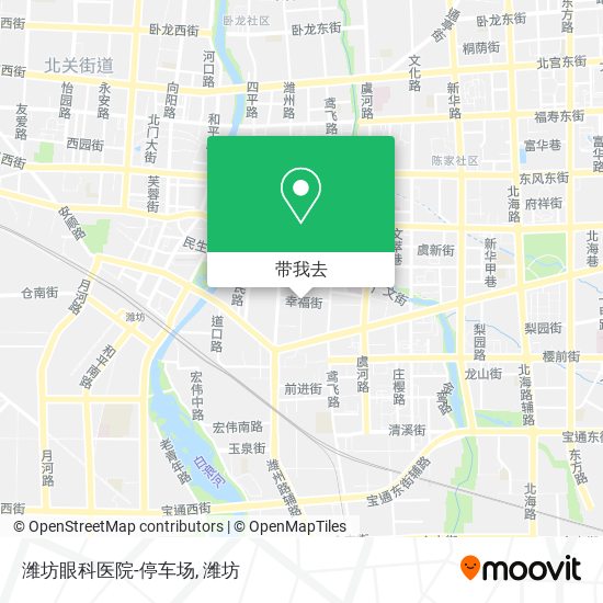 潍坊眼科医院-停车场地图