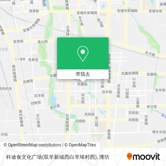 科迪食文化广场(双羊新城西白羊埠村西)地图