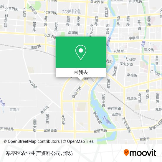 寒亭区农业生产资料公司地图