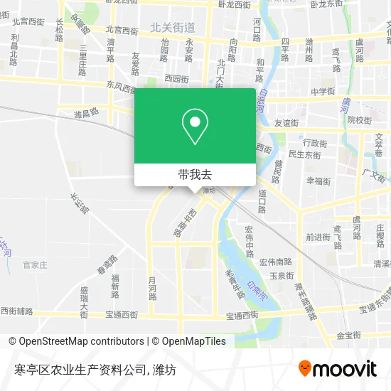 寒亭区农业生产资料公司地图
