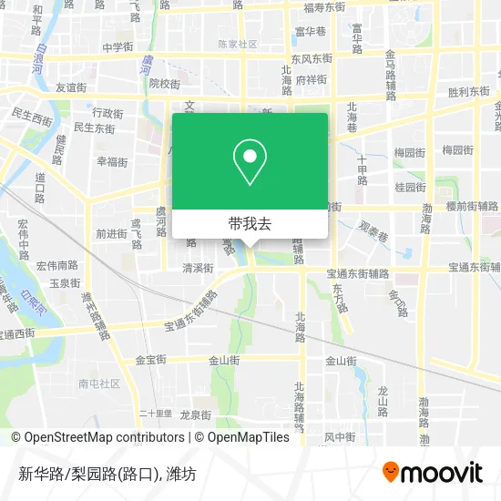 新华路/梨园路(路口)地图
