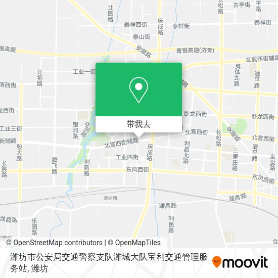 潍坊市公安局交通警察支队潍城大队宝利交通管理服务站地图