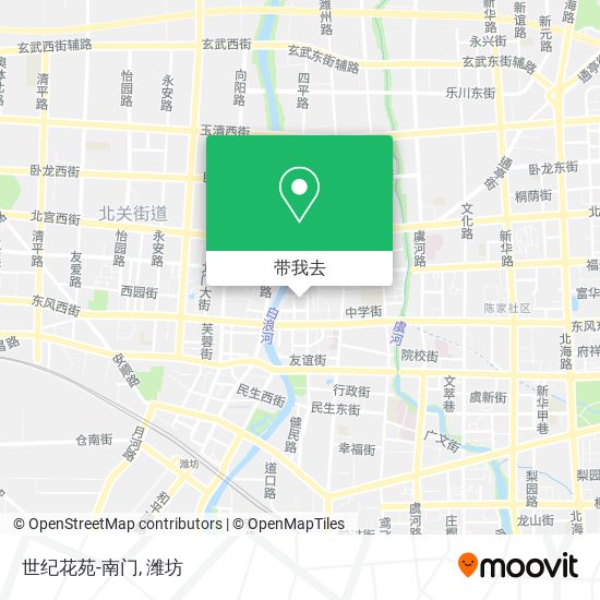 世纪花苑-南门地图