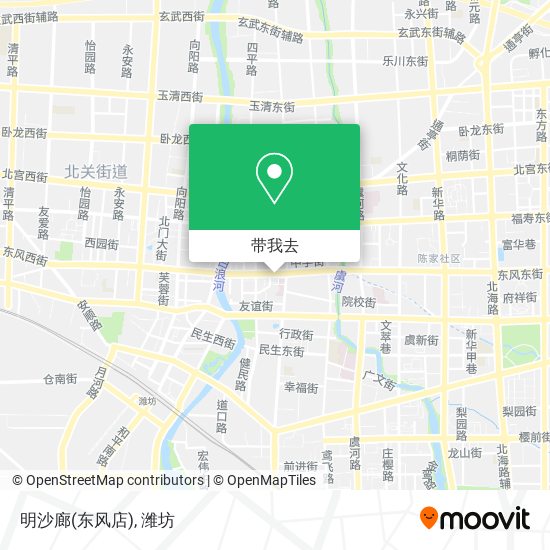 明沙廊(东风店)地图