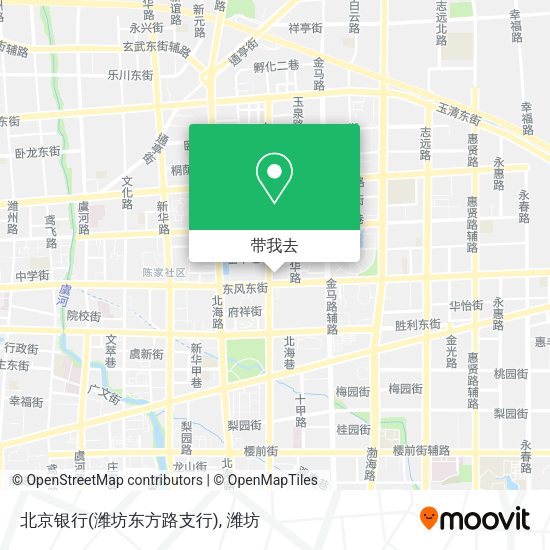 北京银行(潍坊东方路支行)地图