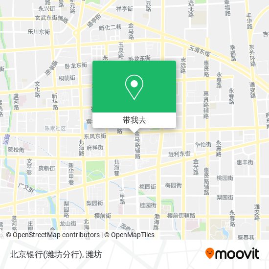 北京银行(潍坊分行)地图