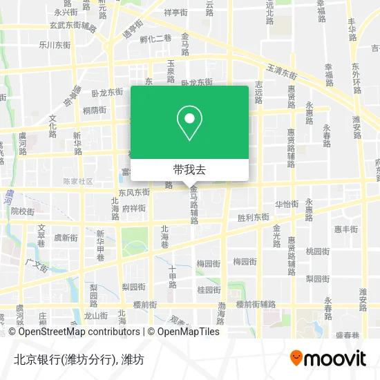 北京银行(潍坊分行)地图
