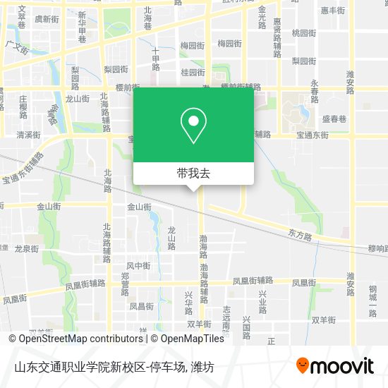 山东交通职业学院新校区-停车场地图