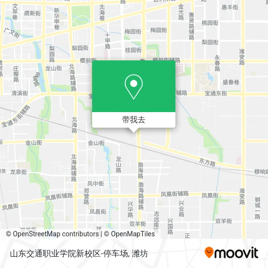 山东交通职业学院新校区-停车场地图