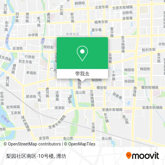 梨园社区南区-10号楼地图