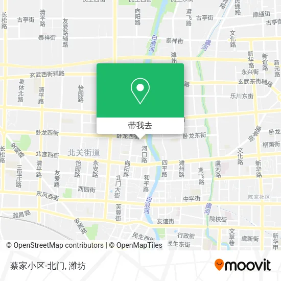 蔡家小区-北门地图