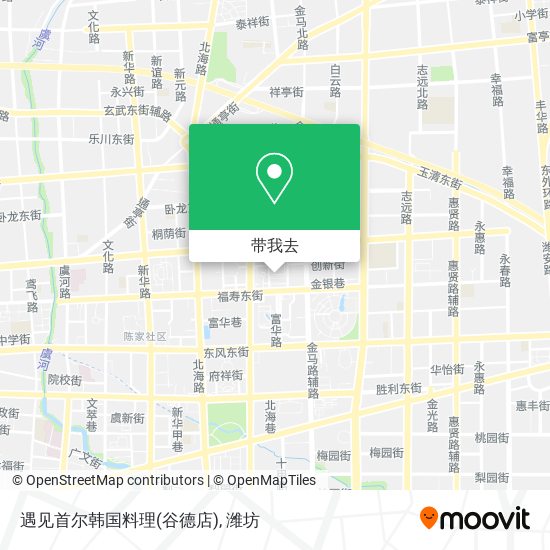 遇见首尔韩国料理(谷德店)地图