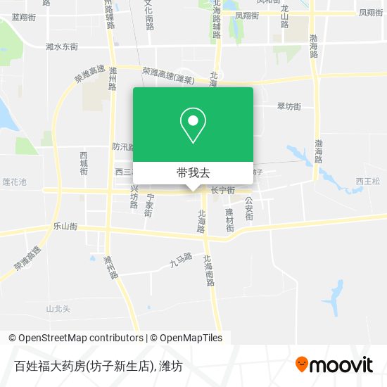 百姓福大药房(坊子新生店)地图