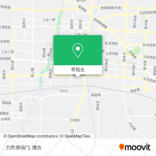 力昂滑动门地图