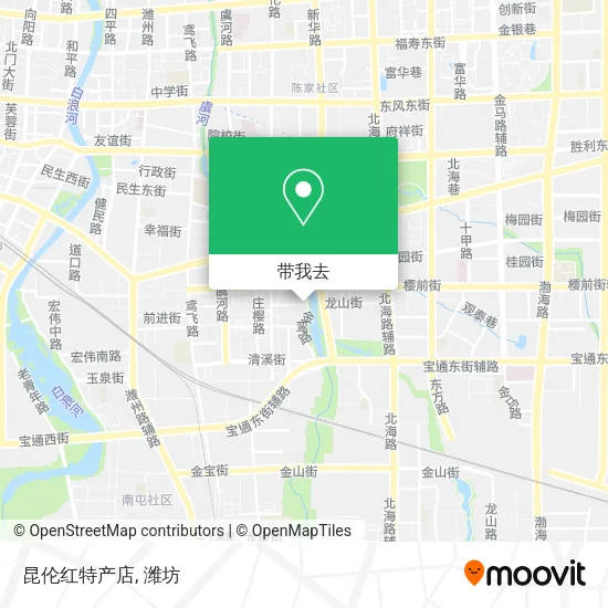 昆伦红特产店地图