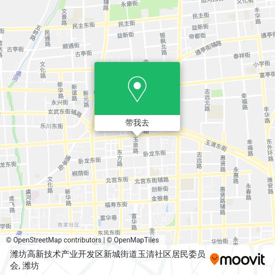 潍坊高新技术产业开发区新城街道玉清社区居民委员会地图