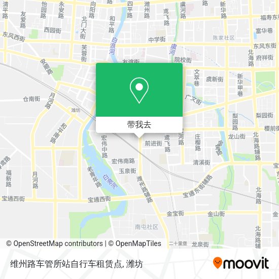 维州路车管所站自行车租赁点地图